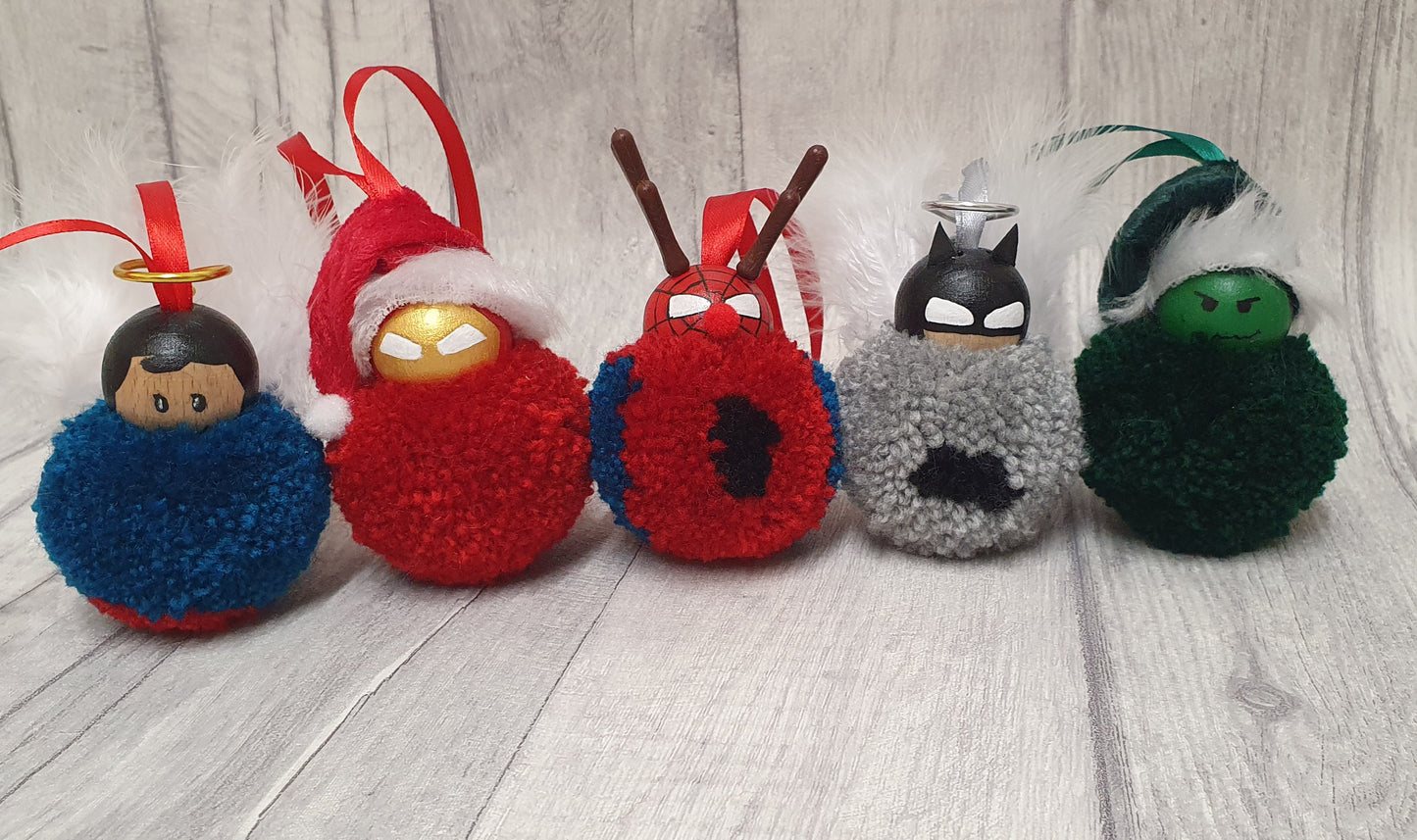 Superhero Christmas Tree Decorations