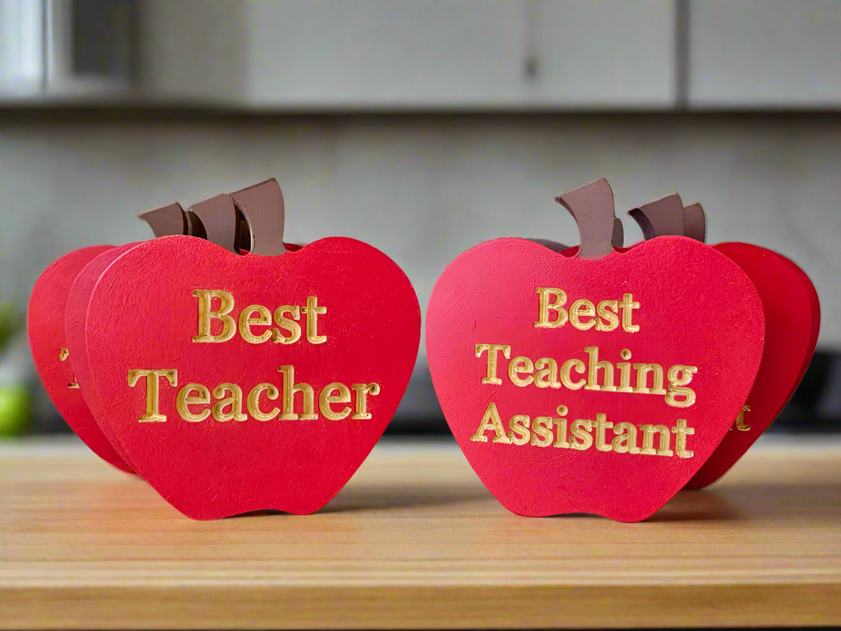 Best Teacher/Teaching Assistant freestanding Apples